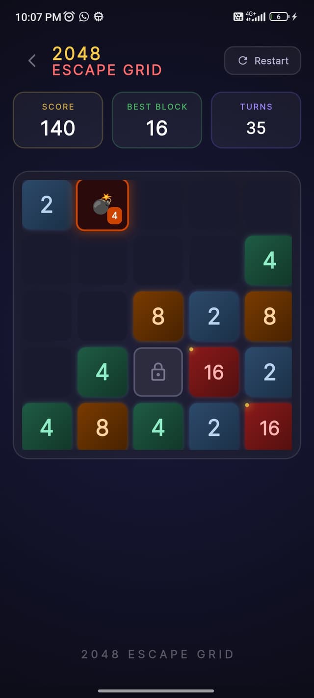 2048 Escape Grid Screenshot 3